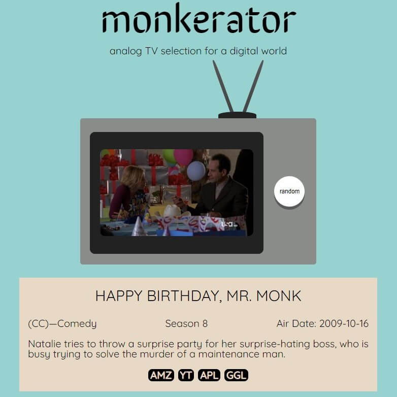 Monkerator project preview